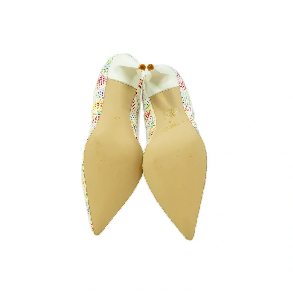 Dénouéé Pumps, White, Size: 9 | EU39